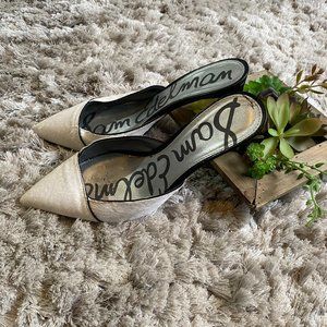 Sam Edelman Cowhide Heeled Mules